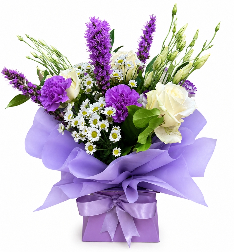 The Purple Box Bouquet