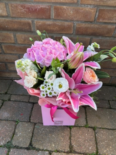 The Pink Lilly & Hydrangea Bouquet
