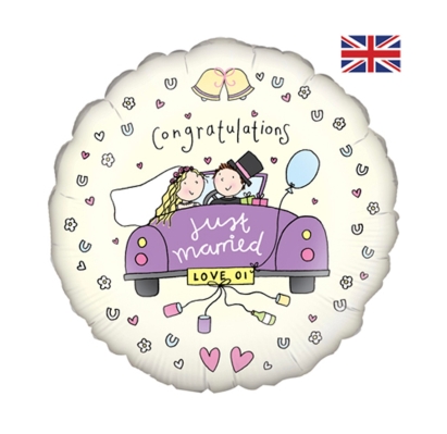 Just Married Balloon
