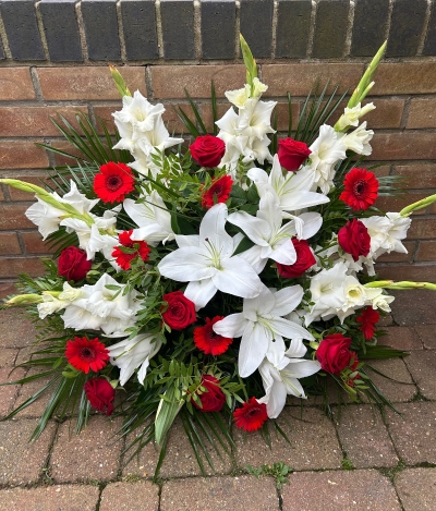 Lilly, Gladioli and Rose Flower Display