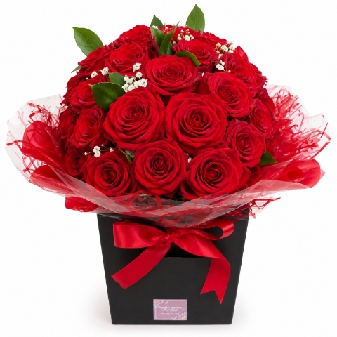 The Big Red Rose Bouquet