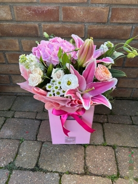 The Pink Lilly & Hydrangea Bouquet