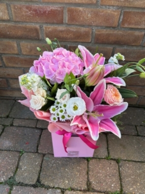 The Pink Lilly & Hydrangea Bouquet