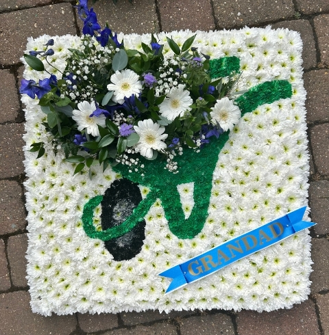 Bespoke Wheel Barrow Floral Tribute