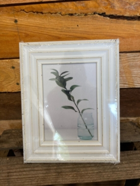 Distressed White Photo Frame