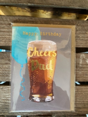Happy Birthday Cheers Dad Card