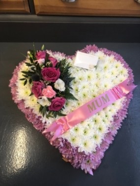 21 inch heart funeral tribute