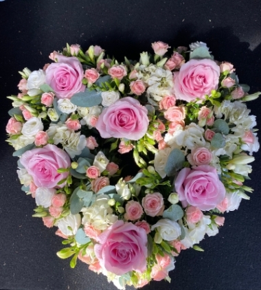 Pastel Pink Open Heart Tribute