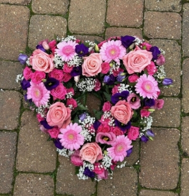 Pinks Purples Open Wreath